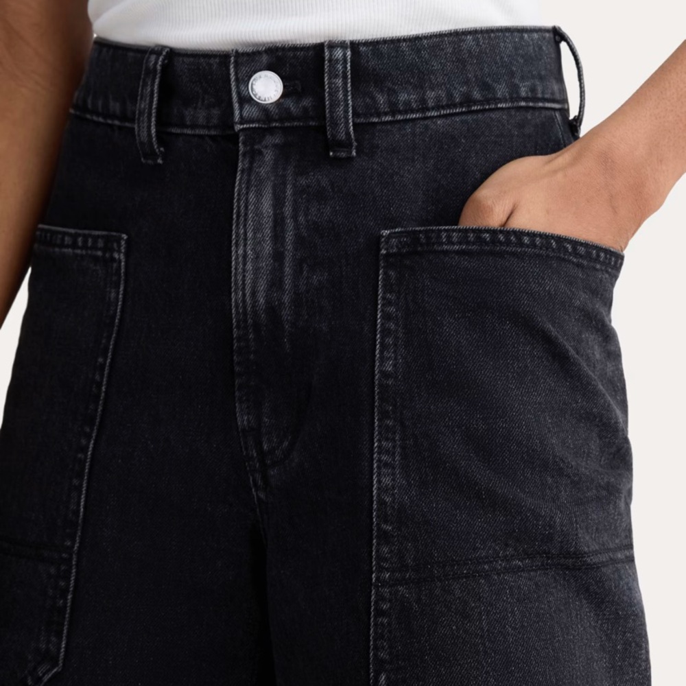 Women's Black Wide-Leg Jeans